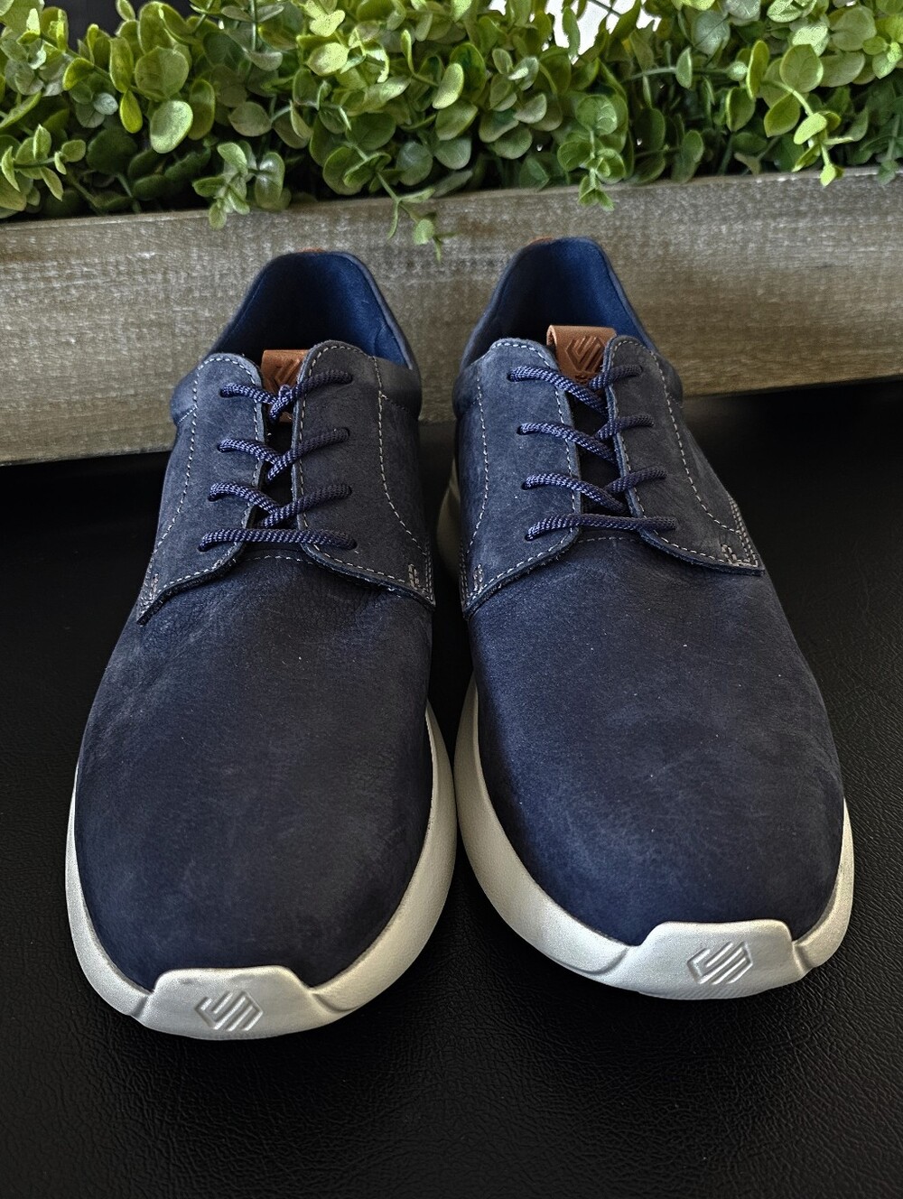 Johnston & Murphy Navy Suede Leather Derby Sneaker Shoes Men's Size 12M
